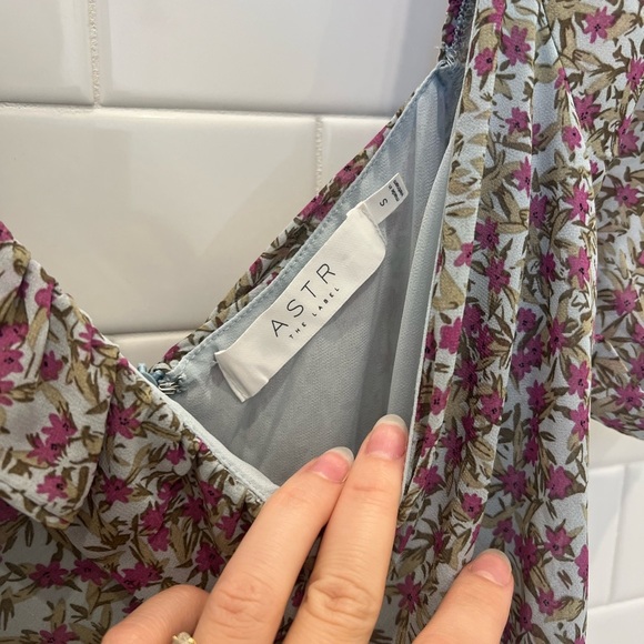 ASTR The Label Shirred Ruffle Mini Dress - Picture 2 of 5